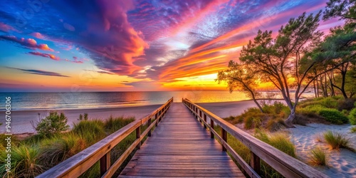 Golden Hour Pathway to the ...