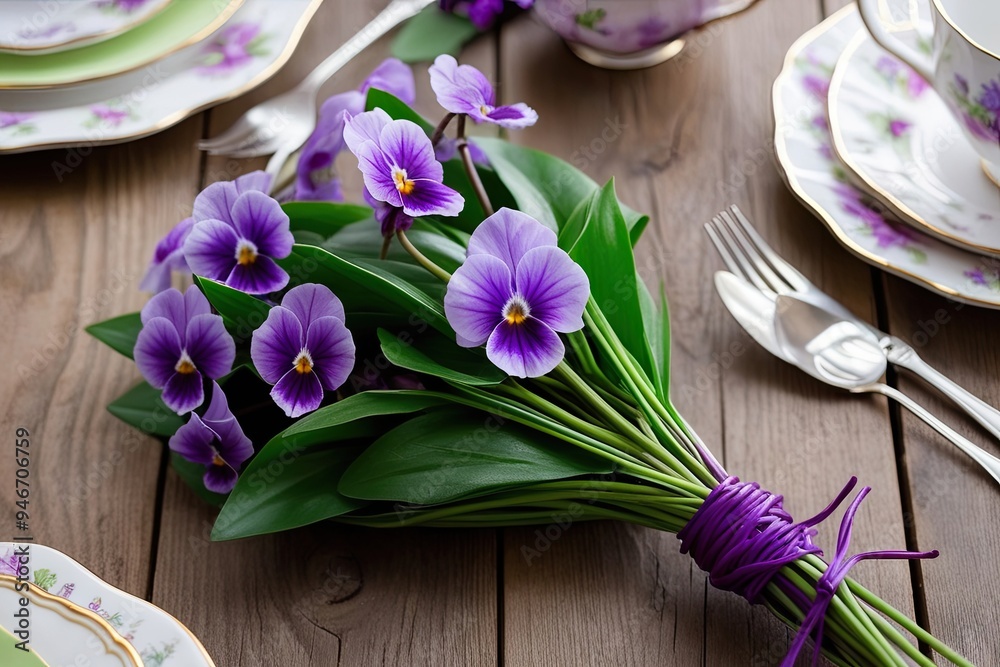 Lovely Bundle of Violets with Soft Fragrance for Intimate Gatherings and Tea Parties Lovely Bundle of Violets with Soft Fragrance for Intimate Gatherings and Tea Parties
