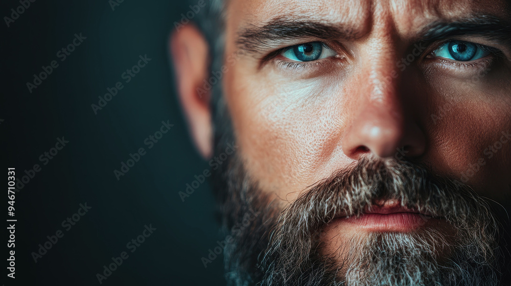 Obraz premium World Men's Day. a brutal man. a man of model appearance