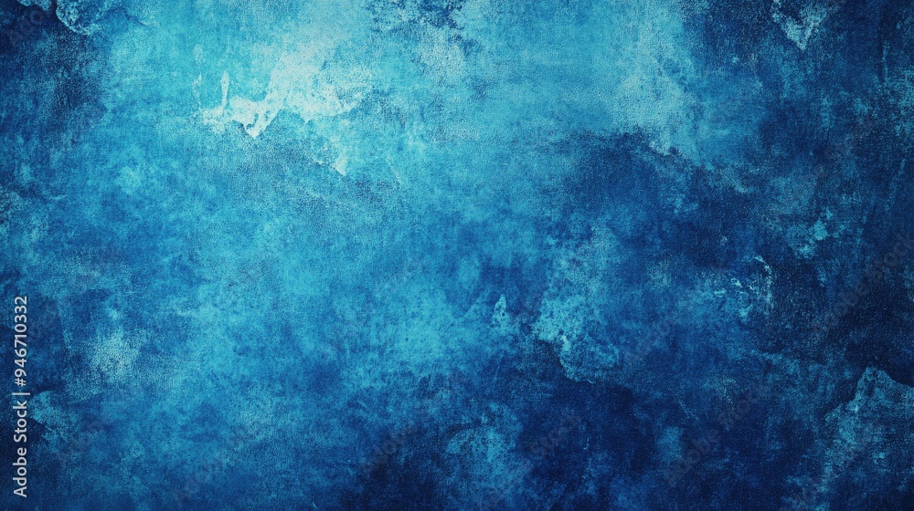 Fototapeta premium Blue abstract pattern illustration with a grunge effect