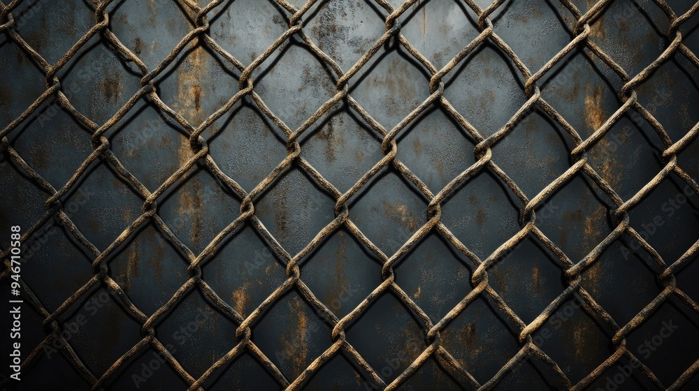 Decorative background pattern featuring a wire mesh fence Decorative background pattern featuring a wire mesh fence