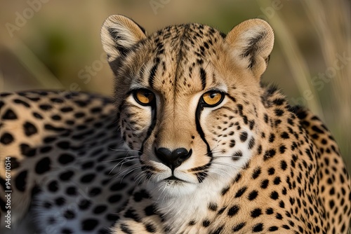 Detailed Close-Up of Cheetah Fur Texture and Patterns for Wildlife Enthusiasts