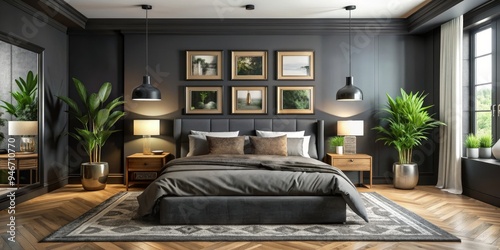 Modern Bedroom Interior Des...