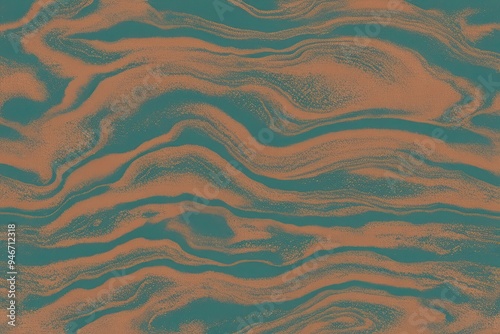 Textured Gradient Backdrop in Deep Teal Ochre and Rose with Soft Cream Honey Ripple Effect