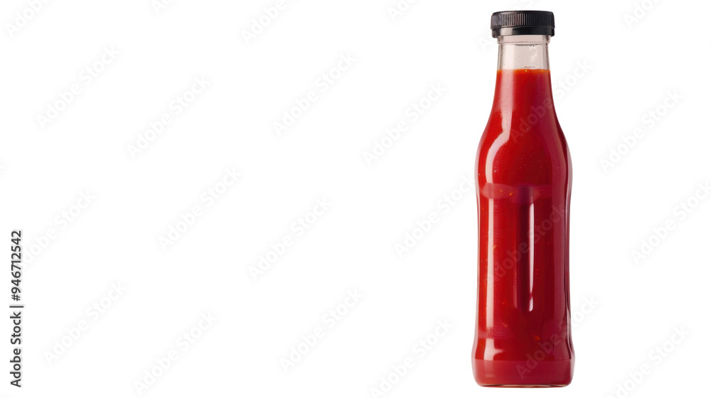 Bottle of ketchup, tomato sauce isolated on white background Bottle of ketchup, tomato sauce isolated on white background
