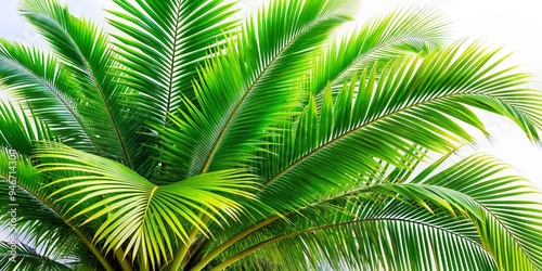 Palm Leaf Texture - Green P...