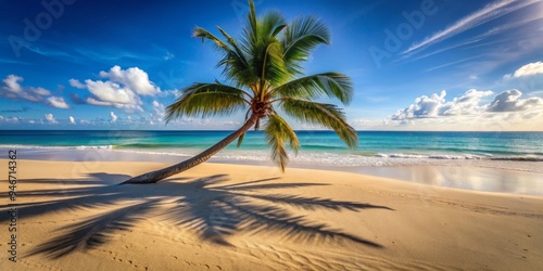 Palm Tree Shadow on Sandy B...