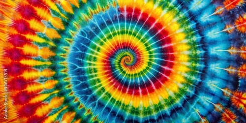 Psychedelic Tie-Dye Swirl A Rainbow of Color, Tie Dye, Psychedelic, Abstract, Pattern, Design, Art photo