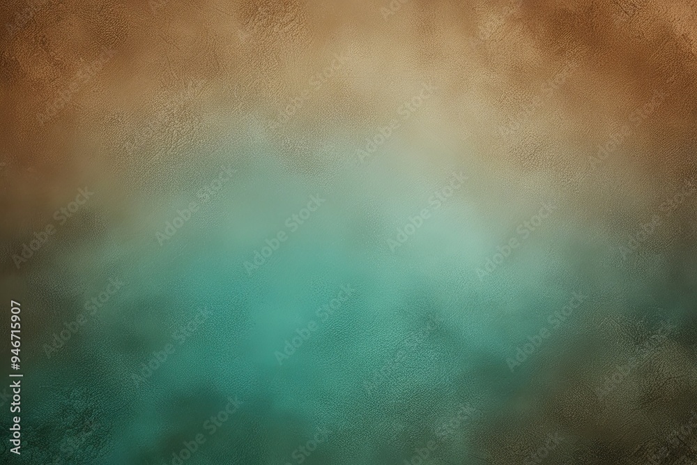 Obraz premium Rustic Teal and Sand Gradient Background with Earthy Texture for Design Projects