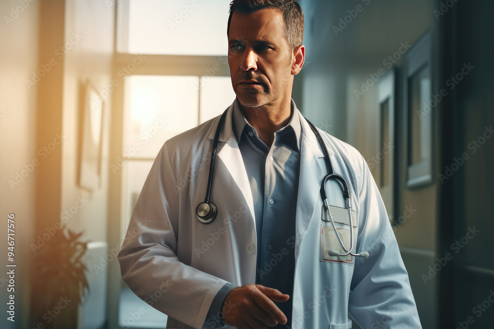 ospital doctorposing on camera ospital doctorposing on camera