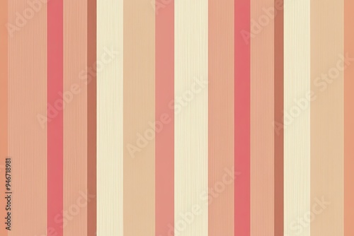 Elegant Timeless Classic Salmon Rose and Cream Gradient Stripe Wallpaper and Banner Design Texture