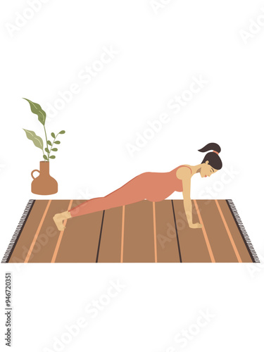 Poster of a pregnant white woman doing yoga 