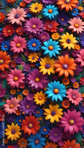 3d wallpaper An abstract floral background