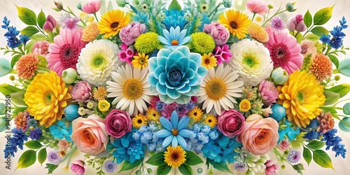 Vibrant Floral Bouquet A Sy...