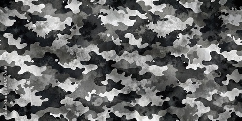 Watercolor Black and White ...