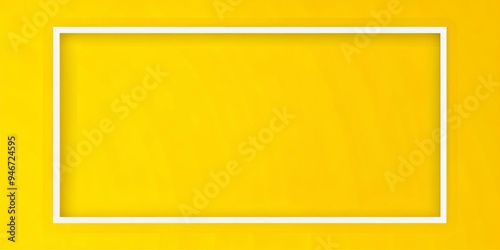 White Frame on Yellow Backg...