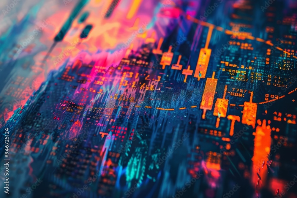 An abstract representation of market volatility and uncertainty An abstract representation of market volatility and uncertainty