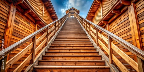Wooden Staircase Leading Up...