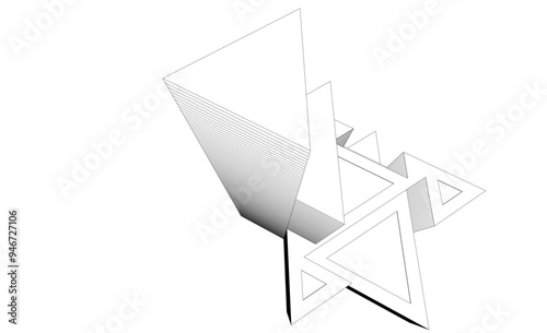 Free Download Abstract architecture vector 3d illustration - GFXLoad