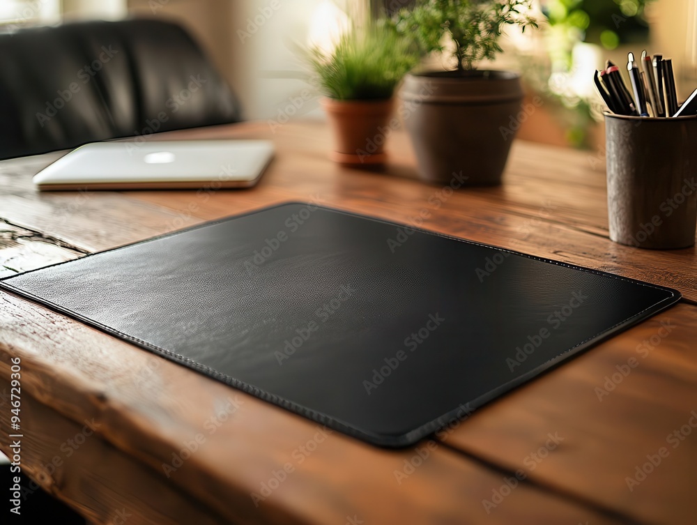 Desk mat with surface protecting a desk while providing a smooth writing area Desk mat with surface protecting a desk while providing a smooth writing area