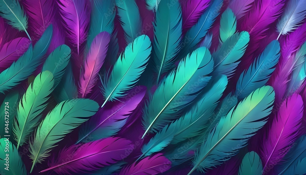 Obraz premium Abstract Wild Strokes Painting Modern Artwork Digital Background Graphic Colorful Design