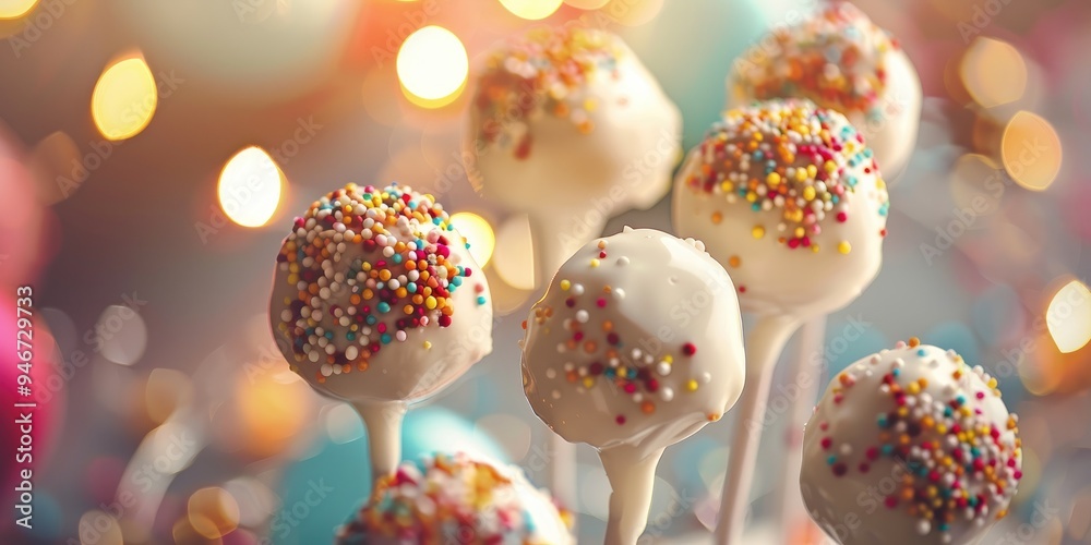 Birthday celebration cake pops Delicious treat Birthday celebration cake pops Delicious treat