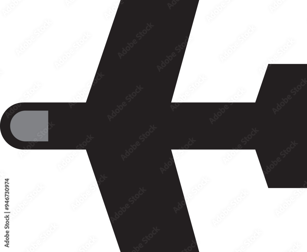 Obraz premium Airplane Icon, Aircraft Flight Symbol, Drone Icon