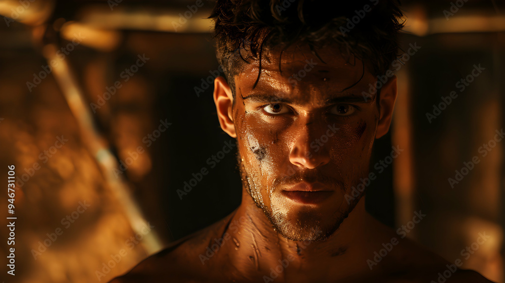 Man Exploring Caves Man With Caramel Skin Fit Man Exploring Caves Man With Caramel Skin Fit