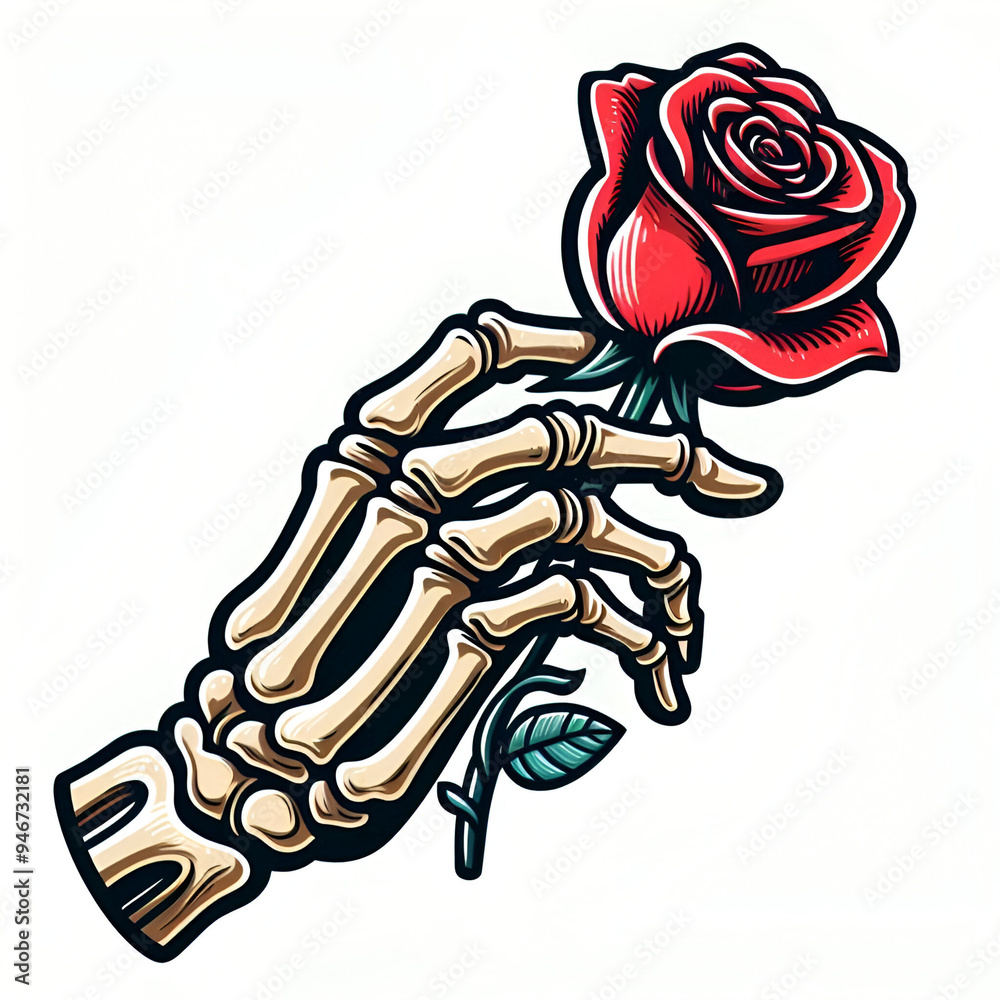 Skeleton Hand Holding a Rose Skeleton Hand Holding a Rose