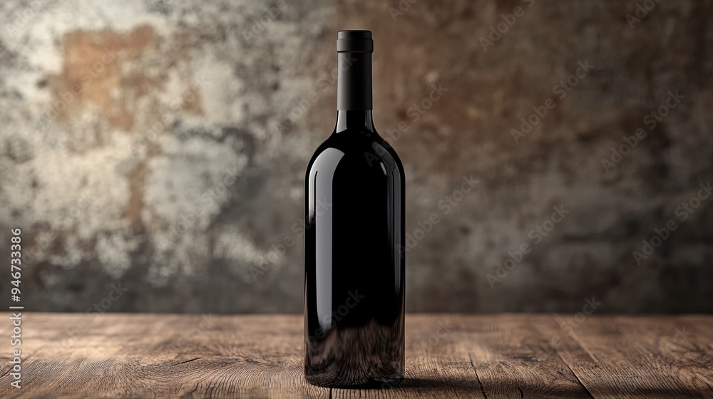 black wine bottle black wine bottle