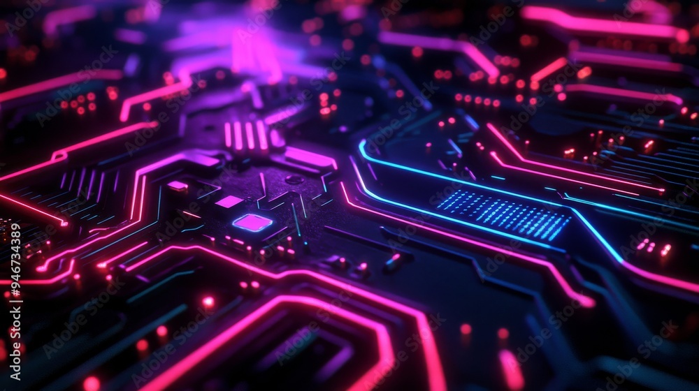 The abstract futuristic holographic circle maze interface concept background is designed for presentations in technology, cybersecurity or business. The color palette consists of bright purple and The abstract futuristic holographic circle maze interface concept background is designed for presentations in technology, cybersecurity or business. The color palette consists of bright purple and