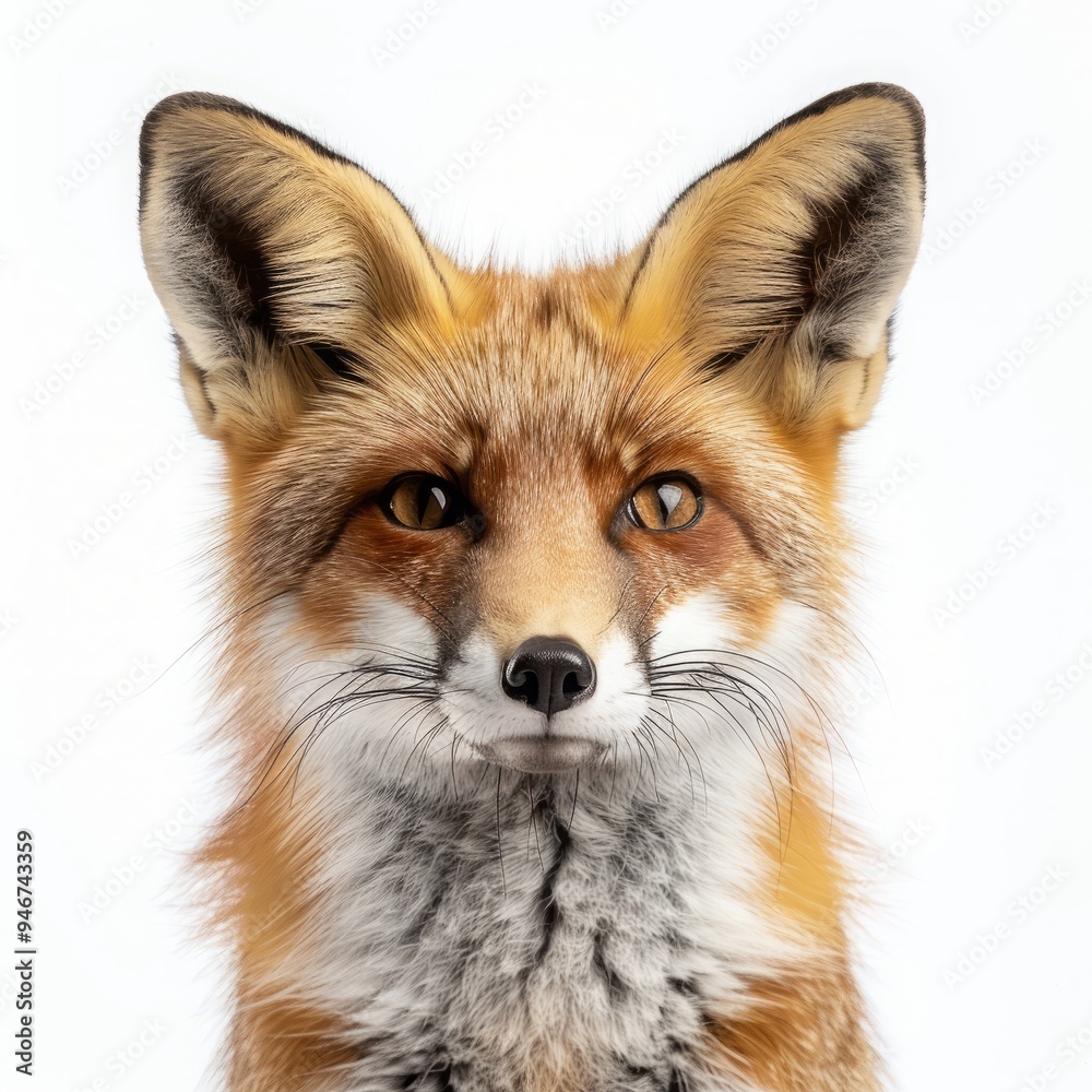 Fototapeta premium fox on white background.
