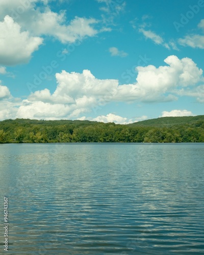 Great Brook Reservoir at Lakewood Park Beach, Waterbury, Connecticut