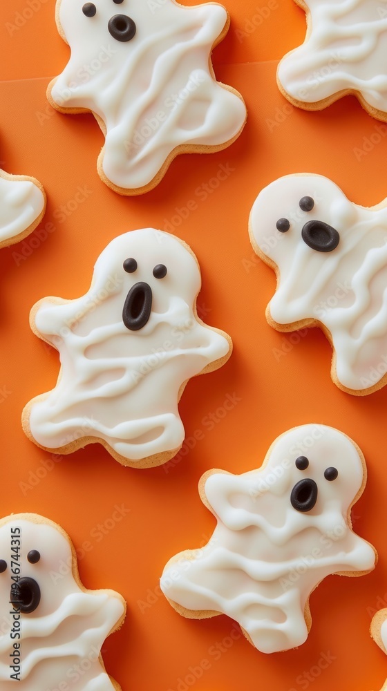 ghost shaped cookies.