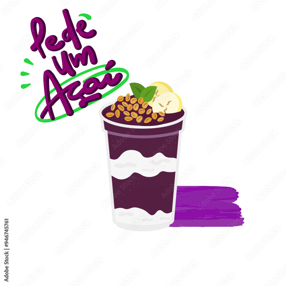 acai no copo,  acai gelado