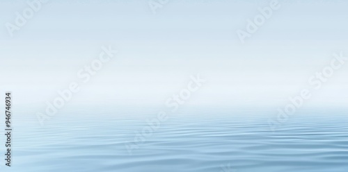 A perspective floor backdrop blue room studio with light blue gradient spotlight backdrop for displaying your product or artwork