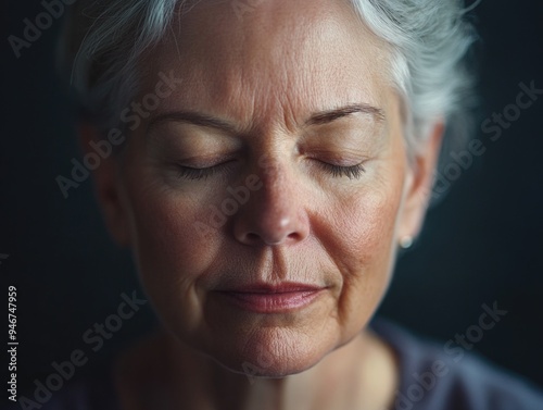 Contemplative Woman in Stillness