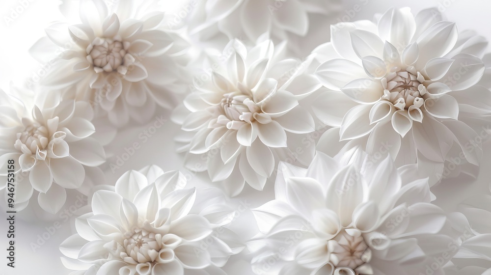 white dahlias. white dahlias.