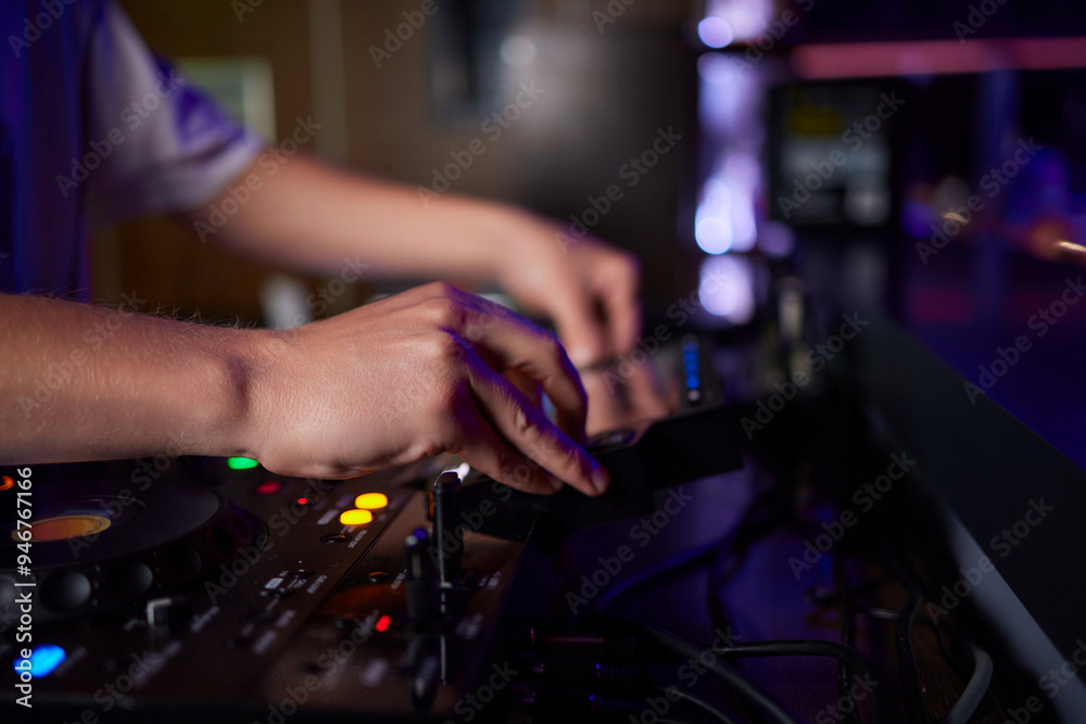 Audio Mixing Console in a Recording Studio with advanced sound production capabilities