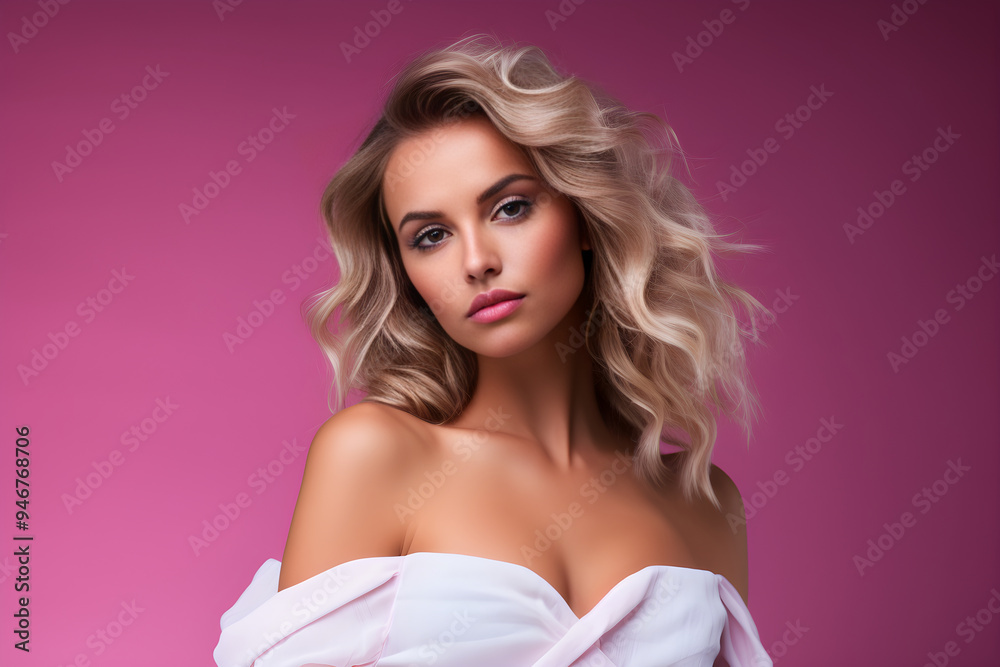 Ethereal Elegance: Glamour Model Epitomizes Sophistication in High Fashion Attire Ethereal Elegance: Glamour Model Epitomizes Sophistication in High Fashion Attire