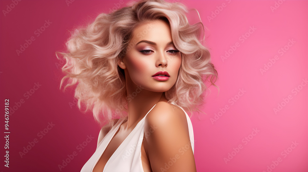 Ethereal Elegance: Glamour Model Epitomizes Sophistication in High Fashion Attire Ethereal Elegance: Glamour Model Epitomizes Sophistication in High Fashion Attire