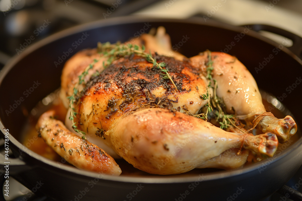Fototapeta premium Herb-roasted Chicken