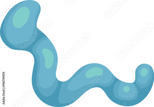 Cartoon bacteria mascot. Virus character, bacterias with funny face. Color microbe and disease virus isolated vector illustration. Monster creature organism, bacteria and microbe