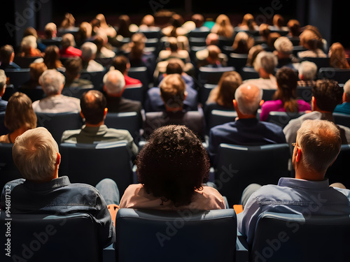 Teatro con espectadores sentados