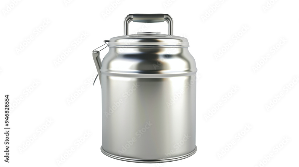 Aluminium milk can isolated on white background Aluminium milk can isolated on white background