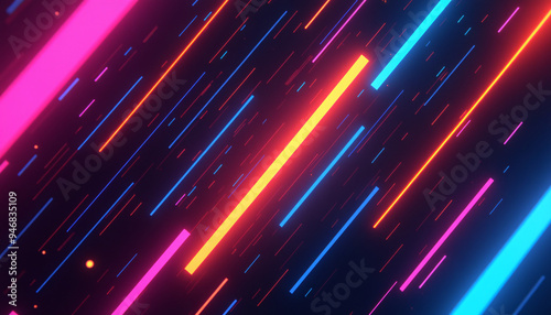 Bold Geometric Pattern in Bright Neon Colors Perfect for High-Impact Digital Backgrounds.