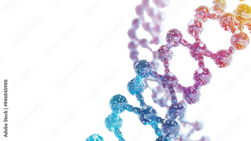DNA structure isolated on white background DNA structure isolated on white background