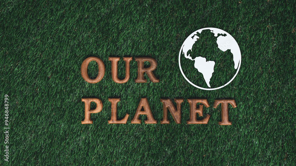 Eco awareness campaign for Earth day concept showcase message arranged in Save Earth on biophilic green background. Environmental social governance concept idea for sustainable and greener future.Gyre Eco awareness campaign for Earth day concept showcase message arranged in Save Earth on biophilic green background. Environmental social governance concept idea for sustainable and greener future.Gyre