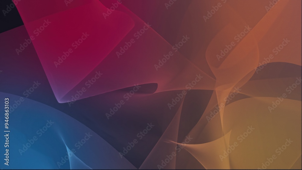 Obraz premium Abstract colorful background with swirling shapes and gradients creating a dynamic visual effect