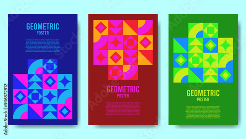 abstract geometric pattern cover design